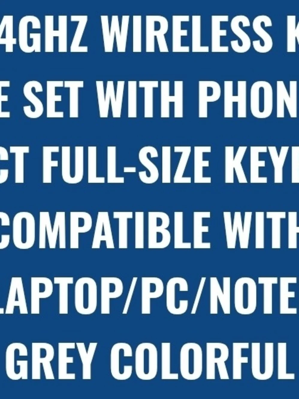 Wireless Keyboard and Mouse Set with Phone Holder -Compatible/Laptop/PC/Notebook